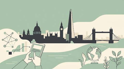 Stitch-generated locality illustration for Astrodream services in London